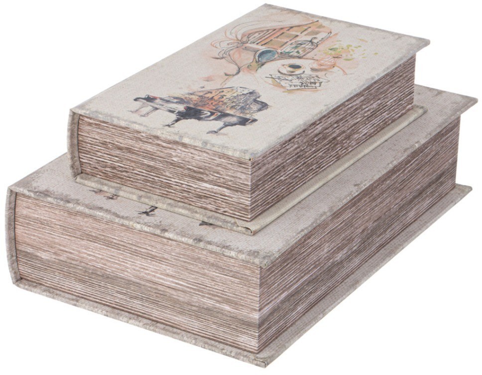 Набор шкатулок-книжек из 2-х шт 27х18х7/21х13х5 см Lefard (94-219)