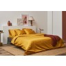 Простыня на резинке из премиального сатина горчичного цвета из коллекции essential, 200х200х30 см (78486)