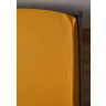 Простыня на резинке из премиального сатина горчичного цвета из коллекции essential, 200х200х30 см (78486)