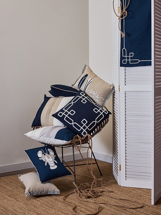 Подушка декоративная navy story из коллекции sea treasures, 45х45 см (79018)