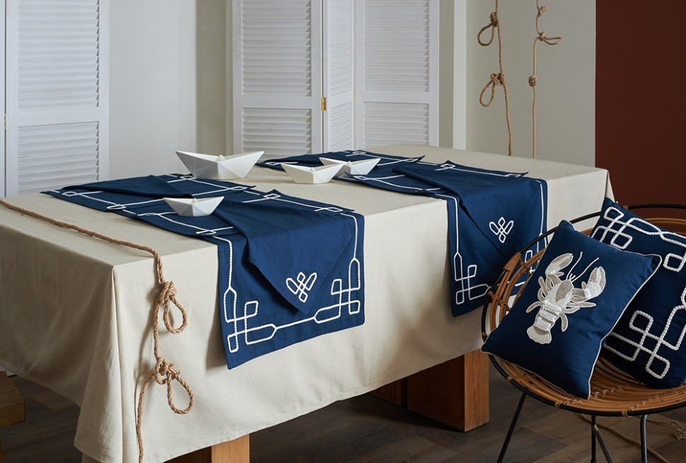 Подушка декоративная navy story из коллекции sea treasures, 45х45 см (79018)