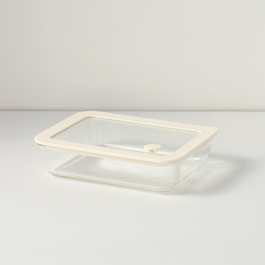 Контейнер для запекания и хранения с вакуумным эффектом vacuum glass, 700 мл, молочный (78844)