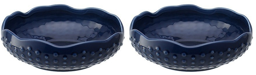 Набор из 2 сервировочных тарелок corals синего цвета из коллекции sea treasures, 360 мл (78791)