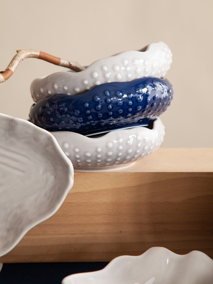 Набор из 2 сервировочных тарелок corals синего цвета из коллекции sea treasures, 360 мл (78791)