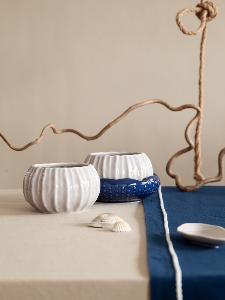 Набор из 2 сервировочных тарелок corals синего цвета из коллекции sea treasures, 360 мл (78791)