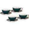 Чайный набор lefard на 4 персоны 8 пр. 220 мл зеленый Lefard (91-112)
