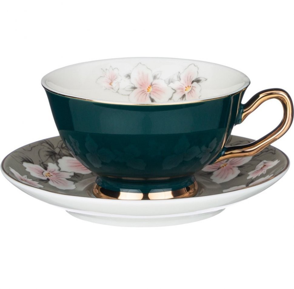 Чайный набор lefard на 4 персоны 8 пр. 220 мл зеленый Lefard (91-112)