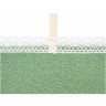 Полотенце махровое "ромашки",30х50см,зелёный,вышивка,100% х\б SANTALINO (850-331-66)