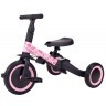 Детский беговел-велосипед 6в1 с родительской ручкой, розовый с рисунком (TR008-PINK-PAINT)