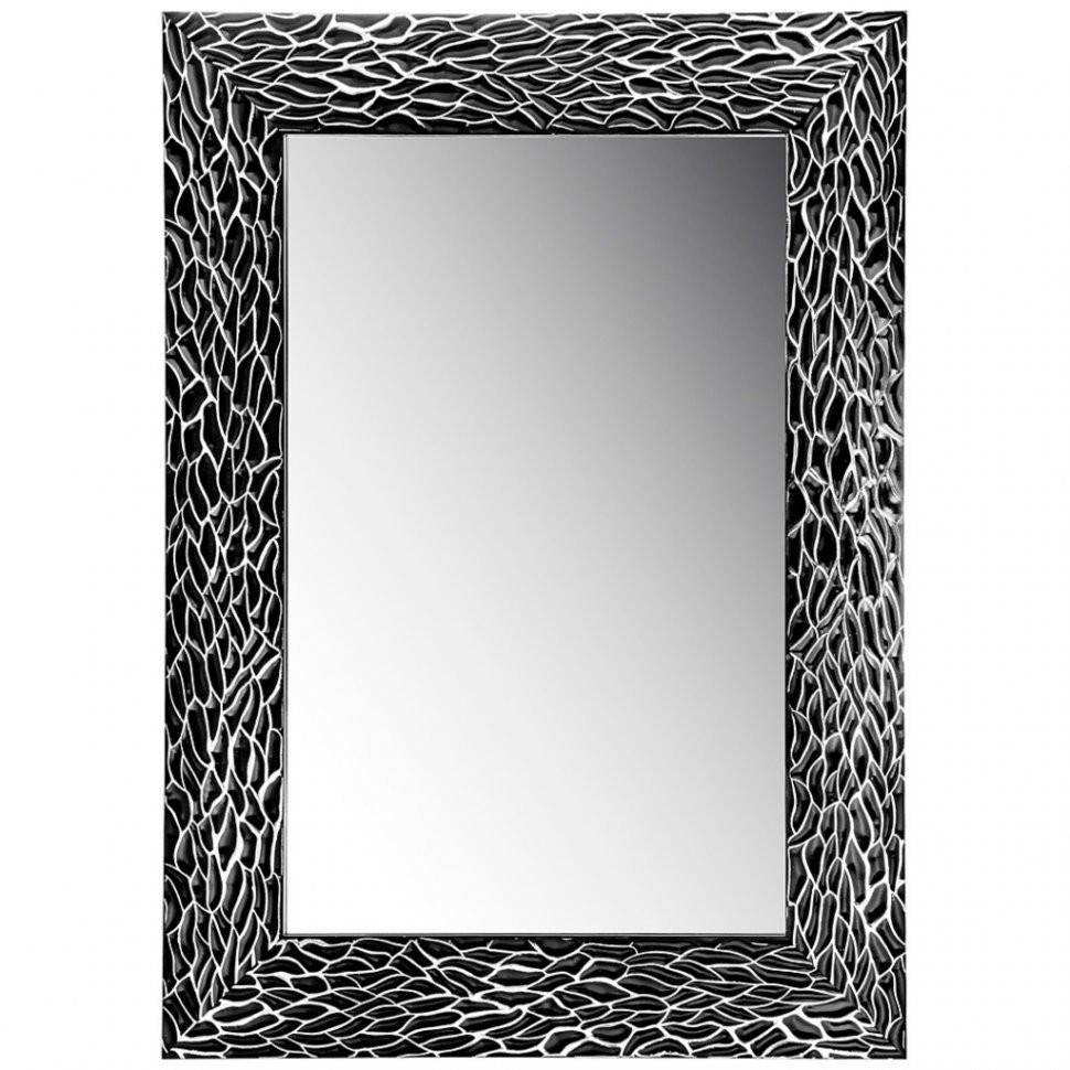 Зеркало в раме черный с серебром (50*70 35*55) ООО "Лэнд (541-777)