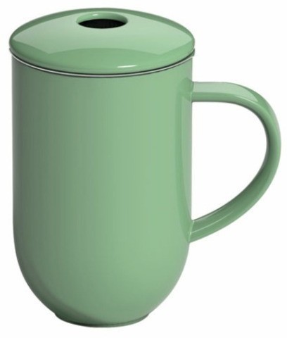 Кружка с ситечком C097-20AMT, фарфор, Mint, LOVERAMICS