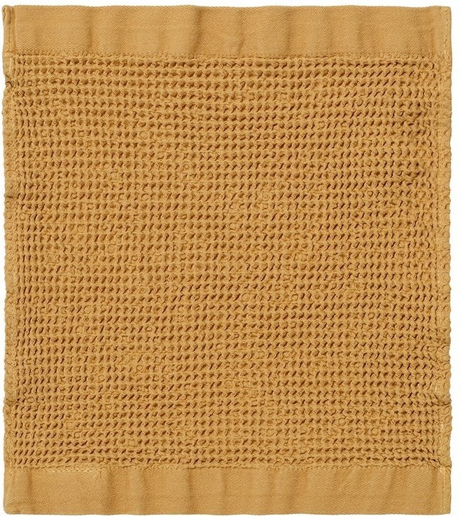 Полотенце для лица из умягченной вафли цвета охры из коллекции essential, 30x30 см (79183)