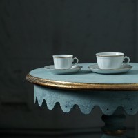 Чайная пара LANT007BI154020/LANT007BI155150СНЯТО, фарфор, white, gold, LE COQ