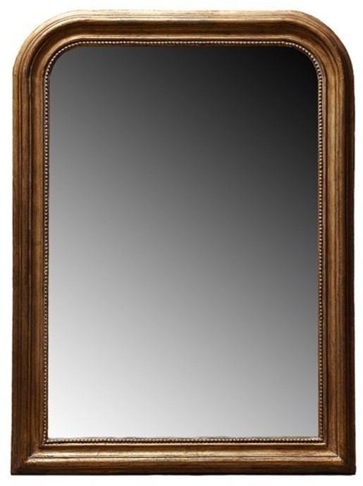 Зеркало MirrorMR10, Массив дерева, brass/brown, ROOMERS FURNITURE