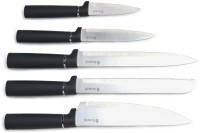 Набор agness из 11пр:5 ножей,половник,лопатка,шумовка,подставка,ножеточка,ножницы,черный мрамор/серы (671-227)