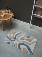 Коврик для ванной flow серо-синего цвета из коллекции ethnic, 50x80 см (79884)