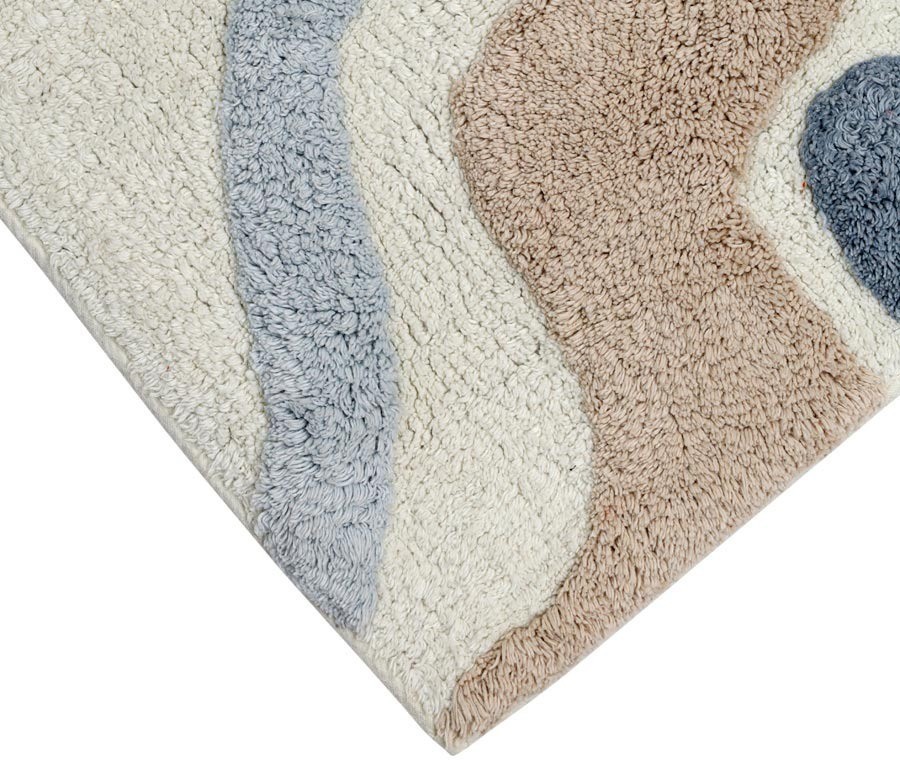 Коврик для ванной flow серо-синего цвета из коллекции ethnic, 50x80 см (79884)