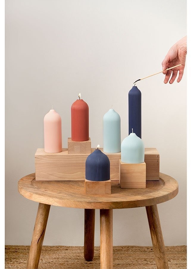 Свеча декоративная терракотового цвета из коллекции edge, 25,5 см (73487)