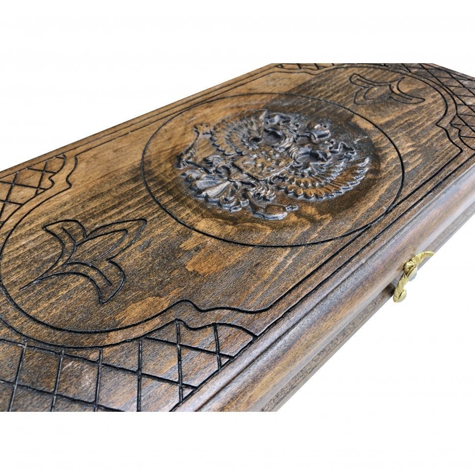 Нарды резные "Герб РФ-2" 40, Ustyan (28358)