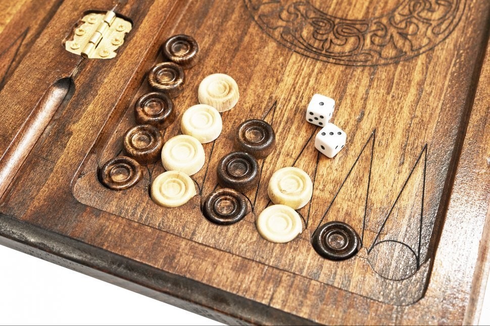 Нарды резные "Герб РФ-2" 40, Ustyan (28358)