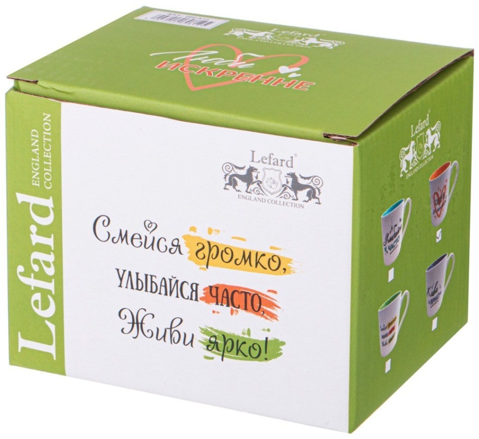 Кружка lefard "позитив" 380мл (260-812)