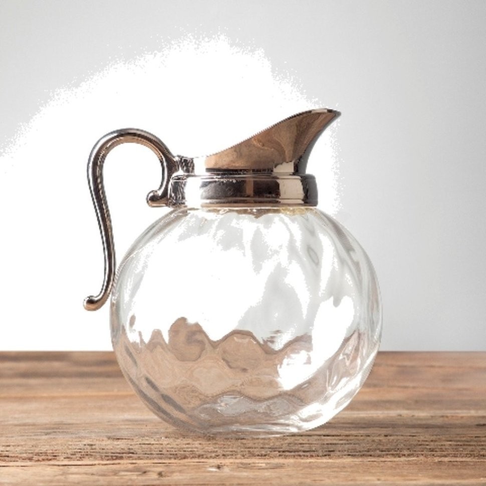 Кувшин RO-5271/BKN, металл, стекло, chrom, ROOMERS TABLEWARE