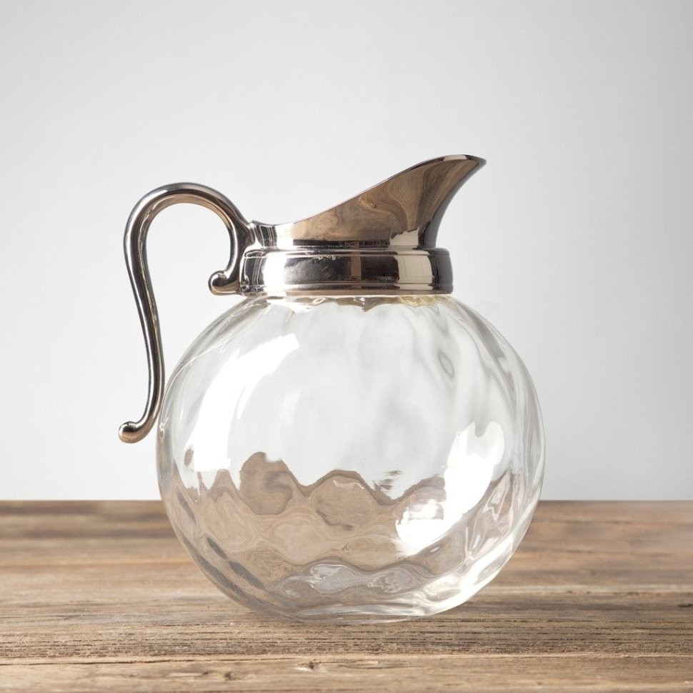 Кувшин RO-5271/BKN, металл, стекло, chrom, ROOMERS TABLEWARE