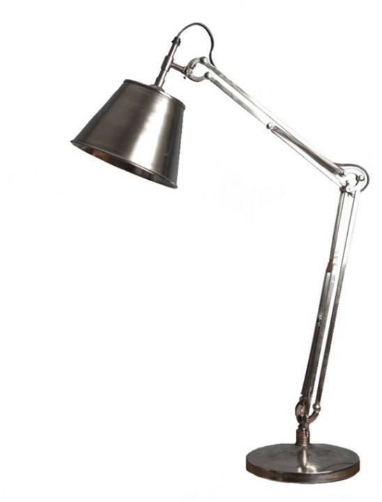 Лампа настольная 45-580-86, металл, chrom, ROOMERS FURNITURE