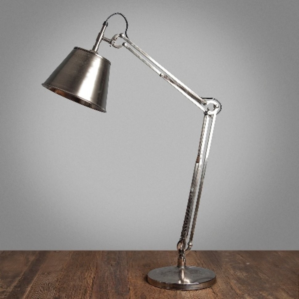 Лампа настольная 45-580-86, металл, chrom, ROOMERS FURNITURE