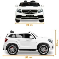 Электромобиль Mercedes Benz GLS63 (белый, 4WD, 12V) - HL228