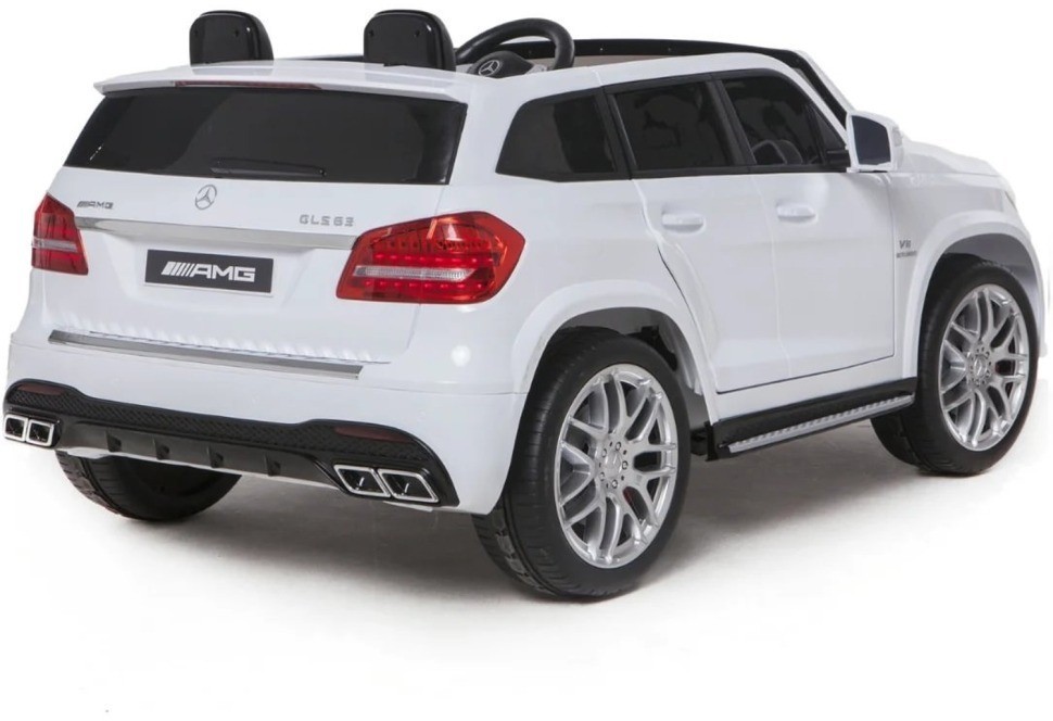 Электромобиль Mercedes Benz GLS63 (белый, 4WD, 12V) - HL228