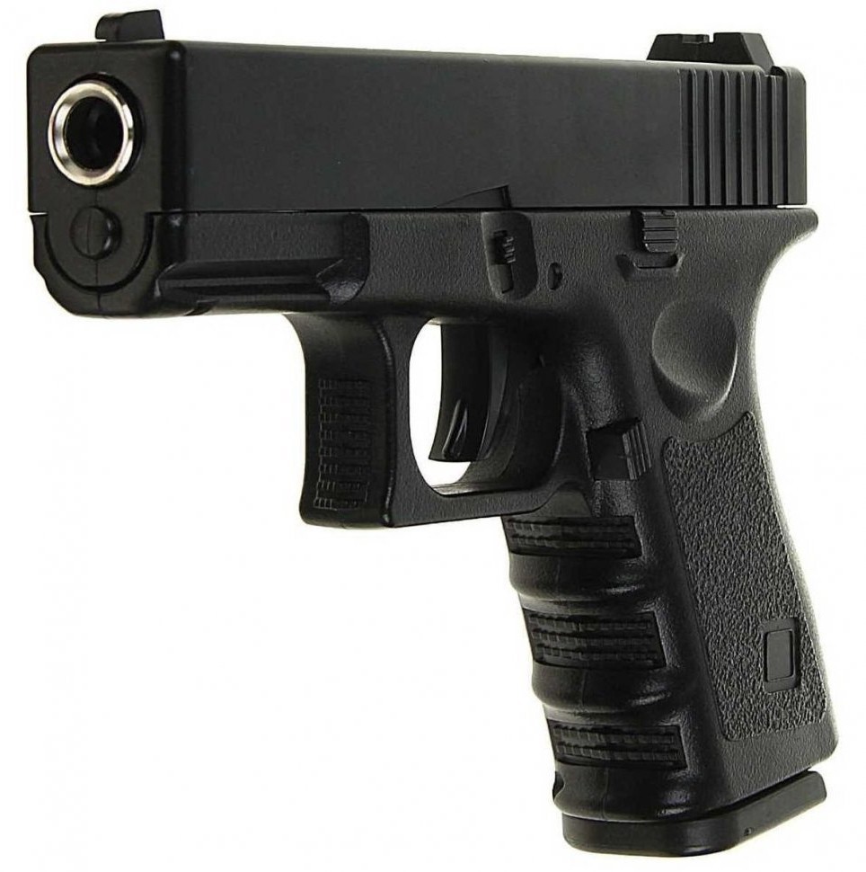 Пистолет металлический Glock 17 (пневматика, 18,5 см) - G.15