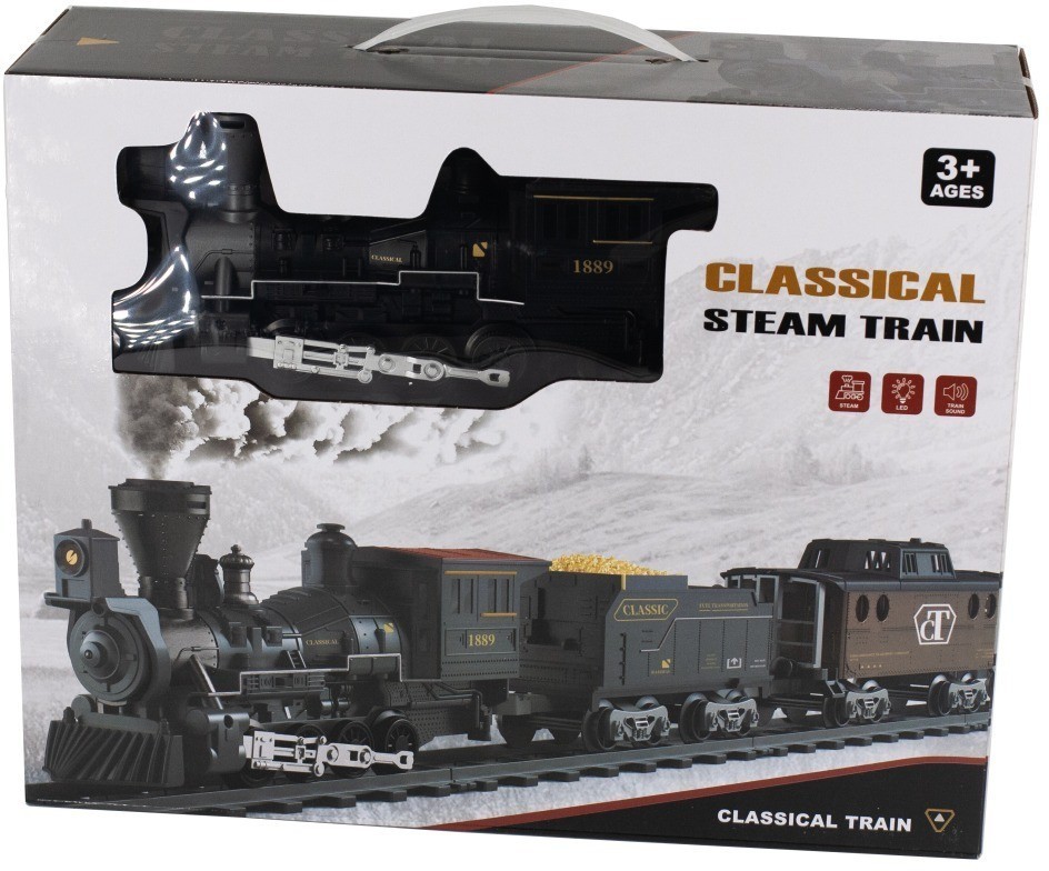 Детская железная дорога Fenfa с паром, свет, звук (1613A)