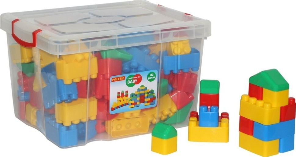 Конструктор "Беби" (132 элемента) (в контейнере) (53633_PLS)