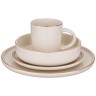Набор посуды обеденный bronco "solo" на 4 пер. 16 предметов бежевый Bronco (577-158)