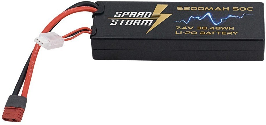 Аккумулятор Speed Storm Li-Po 7.4V 50C 5200 mAh Hard Case разъем T-plug (Deans) (SS-2S5200-50-D)