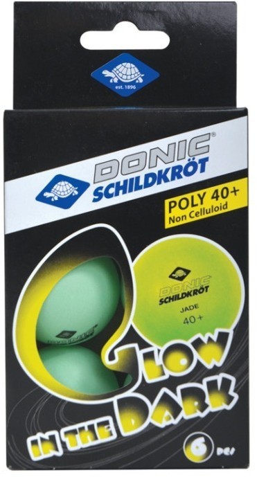 Мяч для настольного тенниса Donic Glow in the dark, 6 шт. (825635)