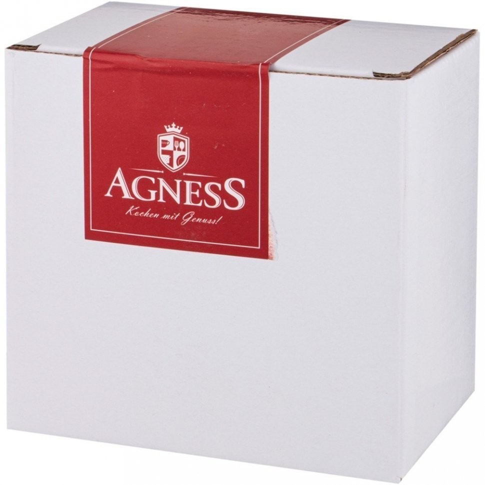 Горшочек для запекания agness "modern kitchen" лазурный 600мл 16*14*11 см Agness (777-094)