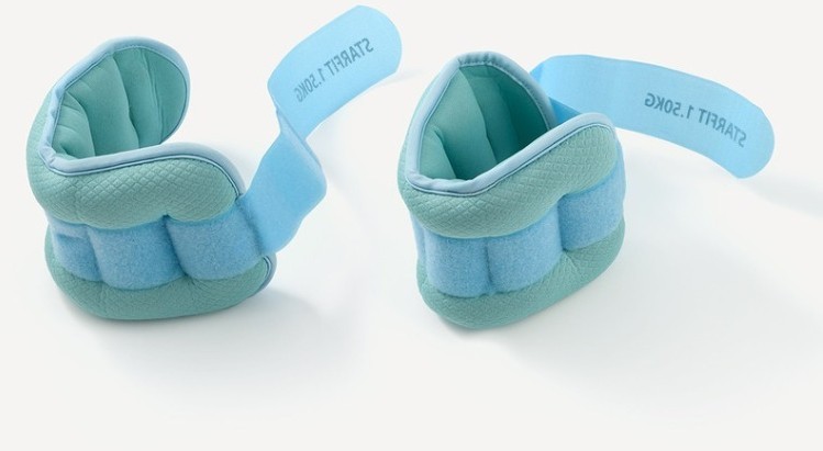 Утяжелители универсальные STARFIT WT-503, 1,5 кг, мятный/синий пастель (2108865)