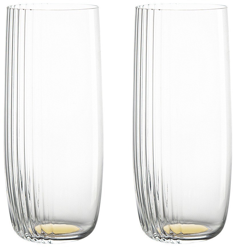 Набор стаканов alice в подарочной упаковке, 370 мл, золотистые, 2 шт. (76619)