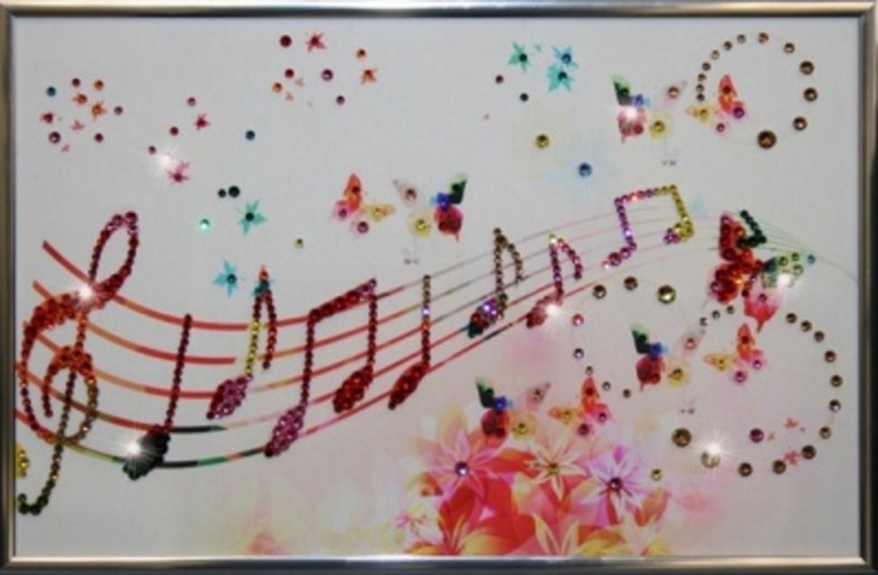Картина Музыка настроения с кристаллами Swarovski (1347)