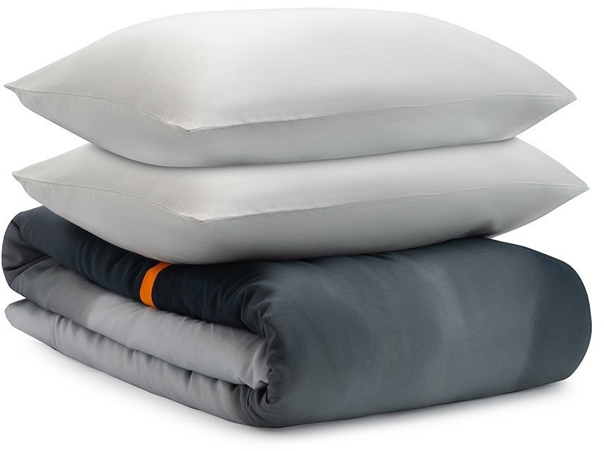 Комплект постельного белья из умягченного сатина из коллекции slow motion, orange, 150х200 см (73718)