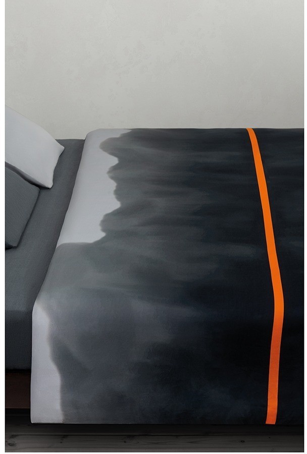 Комплект постельного белья из умягченного сатина из коллекции slow motion, orange, 150х200 см (73718)