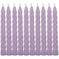 Набор свечей bronco витые лавандовые 10шт.  2,2*22 см Bronco (315-308)