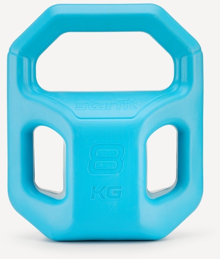 Гиря пластиковая STARFIT DB-505, 8 кг, синий (2113753)