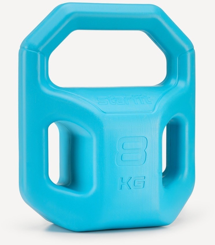 Гиря пластиковая STARFIT DB-505, 8 кг, синий (2113753)