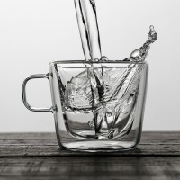 Кружка F'010/2, Боросиликатное стекло, clear, SAMADOYO