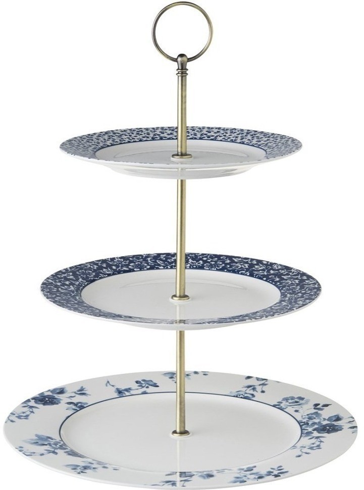 Laura Ashley Этажерка для фруктов/пирожных трехъярусная China Rose, Sweet Allysum, Floris 178668