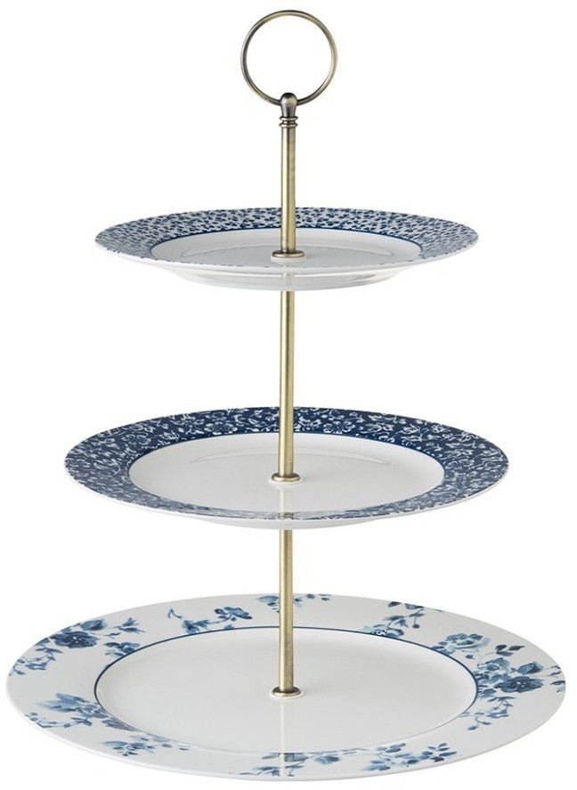 Laura Ashley Этажерка для фруктов/пирожных трехъярусная China Rose, Sweet Allysum, Floris 178668