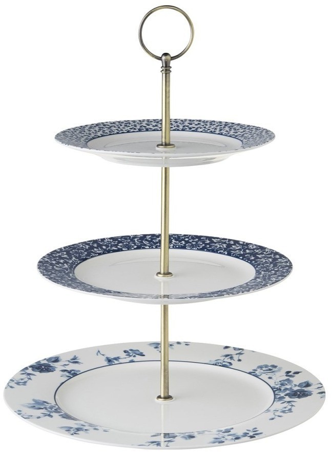 Laura Ashley Этажерка для фруктов/пирожных трехъярусная China Rose, Sweet Allysum, Floris 178668